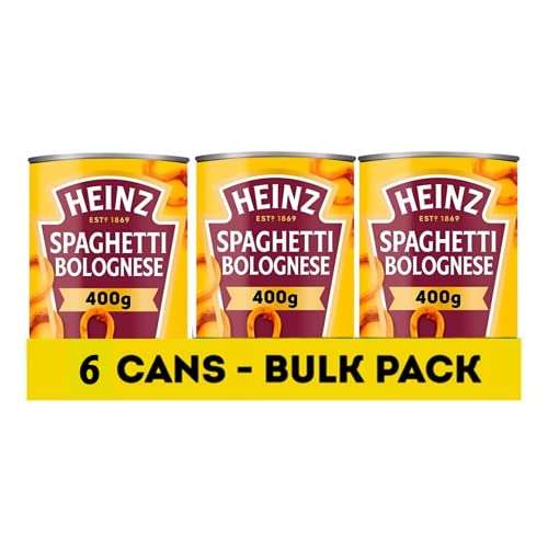 Heinz Spaghetti Bolognese, 400g (Pack of 6) - £2 @ Amazon