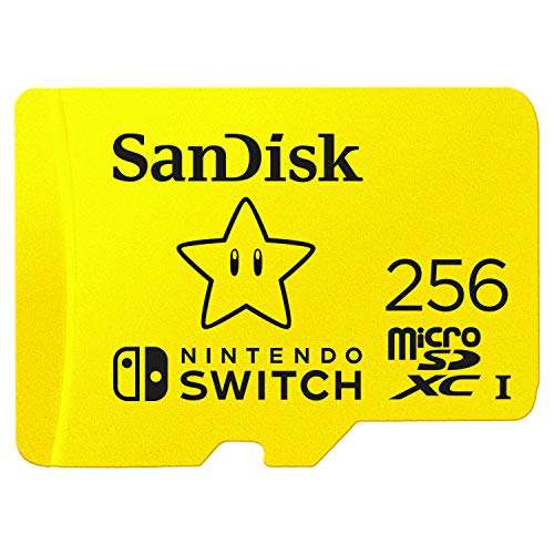 SanDisk 256GB microSDXC card for Nintendo Switch [100 MB/s UHS-I Class 10 U3] - £26.26 at Amazon Spain