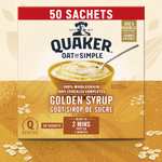 Quaker Oat So Simple Golden Syrup Porridge Sachets 50 x 36g £8.75 @ Amazon