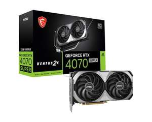 MSI NVIDIA GeForce RTX 4070 SUPER 12GB VENTUS 2X OC Graphics Card (with code) - Sold by Ebuyer Express