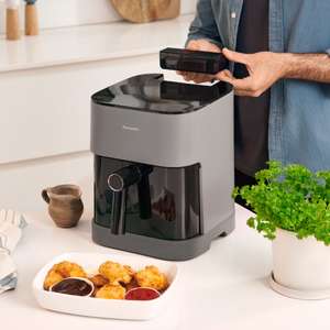Panasonic Air Fryer 5L with Viewing Window, 360° Air Flow, and Gentle Steam Technologies - NF-CC500SXC (w/voucher)