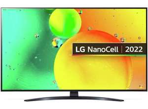 Opened – never used LG Electronics 50NANO766QA 50" 4K Nanocell Smart TV - Open Box never used -with code @ resellerct