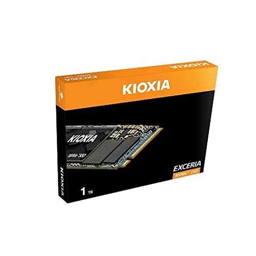 KIOXIA EXCERIA NVMe SSD, M.2 2280 Form Factor, 1TB, 1700MB/s, 350,000IOPS SATA-based hardware £43.05 sold by Ebuyer UK Limited @ Amazon
