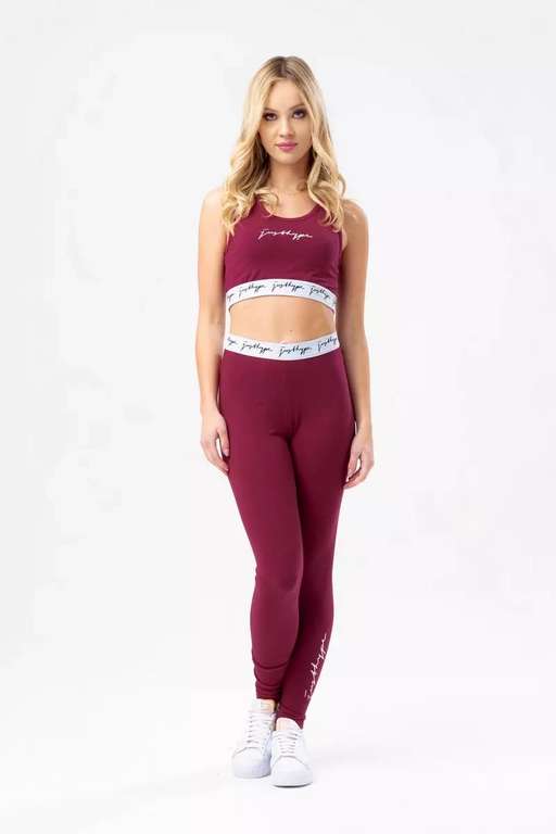 Hype Bralette + Leggings Set (in Red) - Reduced + Free Delivery With Code