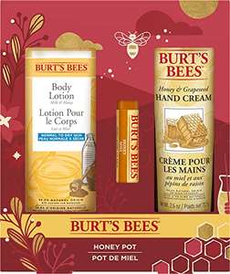 Burt's Bees Giftset, Honey Lip Balm, Hand Cream and Body Lotion, Honey Pot - £10.89 at Amazon