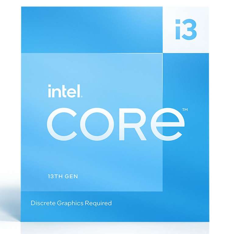 Intel 13th Gen Core I3 13100F CPU Raptor Lake 4 Cores 3.4Ghz Processor £100.27 with a code @ TechNextDay