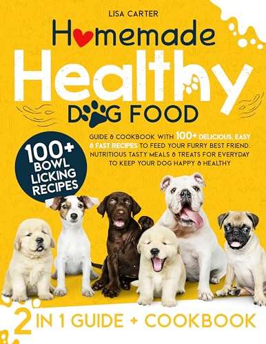 Homemade Healthy Dog Food: Guide & Cookbook with 100+ Delicious, Easy & Fast Recipes Kindle Edition