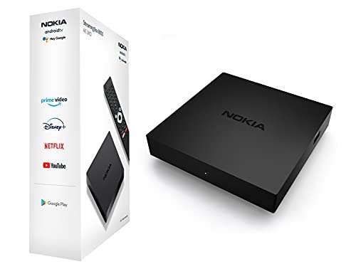 Nokia Streaming Box 8000, Android TV (Chromecast, HDMI, Netflix, Prime Video, Disney+) - w/voucher