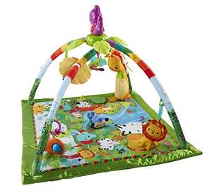 Fisher-Price Rainforest Music & Lights Deluxe Gym - Baby Gym with Lights, Music & Nature Sounds - 10+ Activity Toys £37.49 @ Amazon