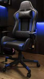 X Rocker Alpha eSports Office Gaming Chair - Blue - Free C&C
