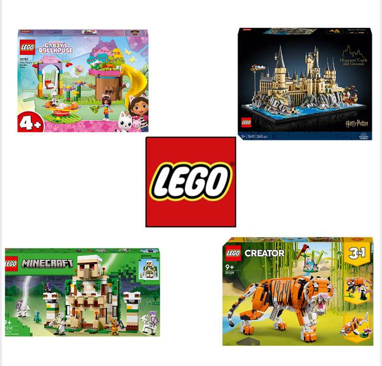 33% off Selected Lego at checkout + free click and collect