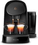 PHILIPS L'OR BARISTA Original Latte Coffee Capsule Machine & Milk Frother, for Double or Single Capsule, Black