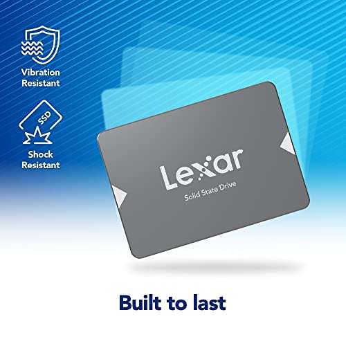 2TB - Lexar NS100 2.5” SATA III Internal SSD, Up to 550MB/s Read (LNS100-2TRBNA) - £87.52 Sold & Dispatched by Amazon US @ Amazon