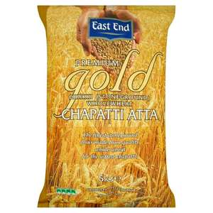 East End Premium Gold Chakki Stoneground Wholewheat Chapatti Atta 5kg - Nectar Price
