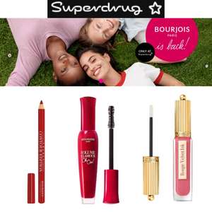 Save £5 When You Spend £20 On Bourjois (Automatically Applied At Checkout) + Free Delivery - @ Superdrug