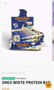 Grenade oreo protein bars - Bluelight card 20% extra off