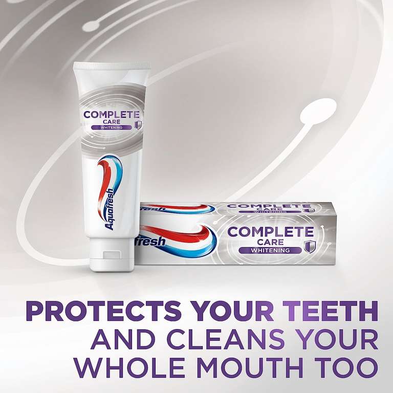 Aquafresh Complete Care Whitening Flouride Toothpaste, 100ml (94p with Sub & Save)