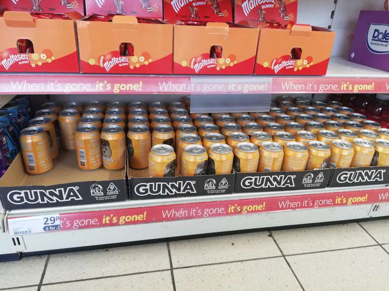 GUNNA Twisted Lemonade and Mint - 6 cans for £1 - Heron Foods Newport