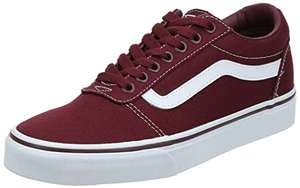Vans Men's Ward Sneaker - Size 10 & 11 Red Canvas £28.48 @ Amazon