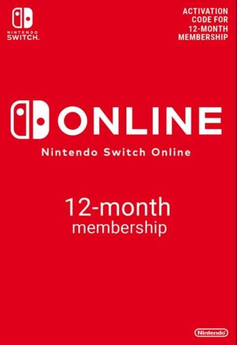 Nintendo Switch Online - 12 Months Subscription (Digital Download)