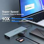 OBERSTER USB C HUB Docking Station Compatible with MacBook Pro/Air, Surface Pro/Go And Type C Devices £4.92 with Voucher @ Amazon