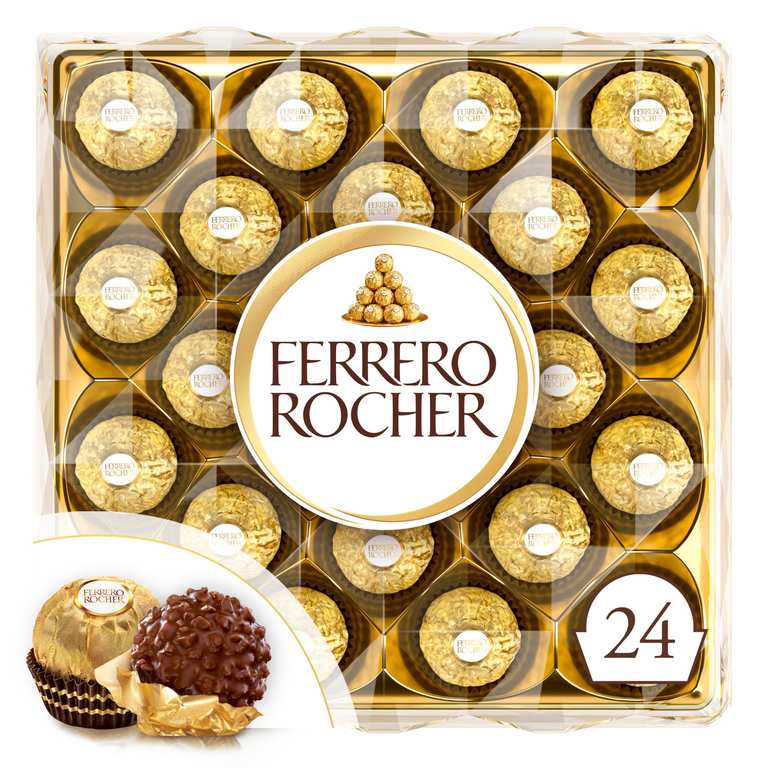Ferrero Rocher Christmas Chocolate Box, 24 Chocolates, 300g - discount at checkout (£6.12 / £5.37 Subscribe & Save)