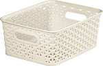 Curver My Style Small Rectangular Storage Basket, Vintage White, 4 Litre £1.80 each / Min order x 5 - £9 @ Amazon