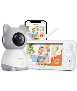 BabyTime Baby Monitor, Video Baby Monitor 5" Color Display with 1080P Pan/Tilt Camera - £87.99 (Prime exclusive) @ Amazon
