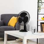 Zanussi 12" Inch, Lightweight, Portable Desk Fan, 3 Speed Settings, Wide-Angled Oscillation - £16.59 @ Amazon