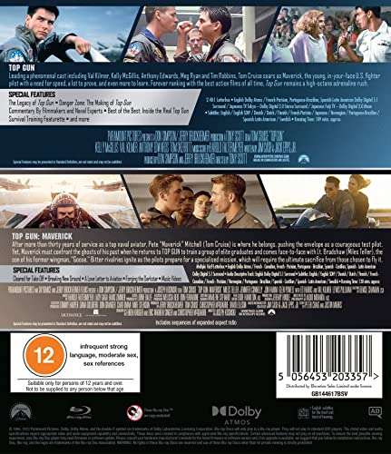 Top Gun double pack [Blu-ray] £15 @ Amazon