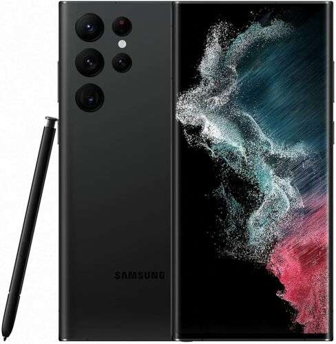 Samsung Galaxy S22 Ultra 5G 128GB SIM-Free Smartphone 6.8" - Black / Burgundy (Refurbished) - £664.69 with code @ cheapest_electrical / Ebay