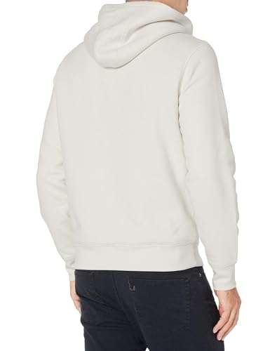 Amazon Essentials Men's Sherpa-Lined Full-Zip Hooded Fleece Sweatshirt - White Medium