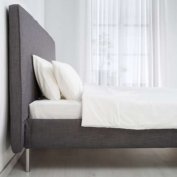SKULSFJORD Bed frame, Skiftebo dark grey/Luröy, Standard Double £142.50 (+£40 Delivery) @ IKEA