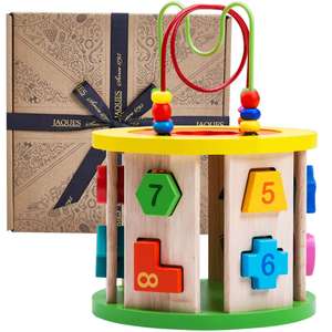 Wooden Activity Cube - Activity Cube for Toddlers - £12.99 + £3.95 Delivery @ Jacques of London