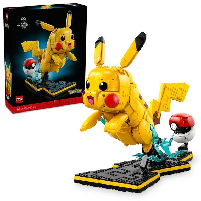 LEGO Pokémon 72152 Pikachu and Poké Ball Set / Pokémon 72151 Eevee Set £43.99 - Free C&C