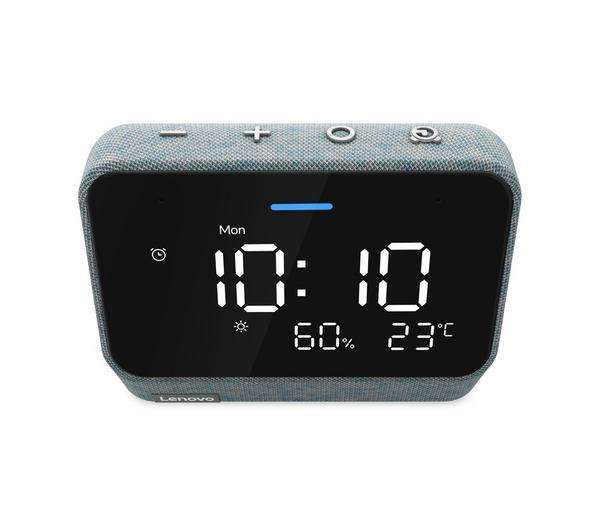 Lenovo Smart Clock Essential with Alexa - Misty Blue + 3 Months Apple  Services £ - free collection @ Currys | hotukdeals