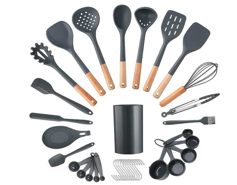 35Pcs Puricon Silicone Kitchen Utensils Set with Cooking Utensils Holder £21.66 Dispatches from Amazon Sold by Tech Vendor Store