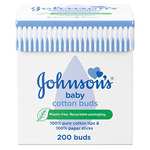 Johnson's Baby Cotton Buds, Pack of 200 £1 / 90p Subscribe & Save + 15% Voucher on 1st S&S @ Amazon
