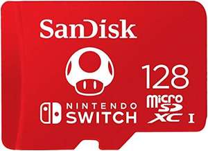 SanDisk 128GB microSDXC card for Nintendo Switch consoles up to 100 MB/s UHS-I Class 10 U3 - Nintendo - Sold by Blue-Fish FBA