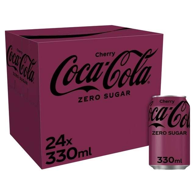 Coca Cola Zero Cherry 24 x 330ml Online Exclusive