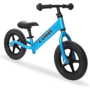 Lava Sport Balance Bike - Kids Lightweight Aluminum No Pedal Bike - Adjustable Handlebar and Seat for Toddler - Fuji Blue