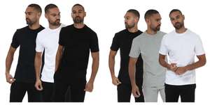 3 Pack - Collective Club Mens 100% Cotton T-Shirts (S - XXL) - £9.99 + Free Delivery With Code @ Get The Label