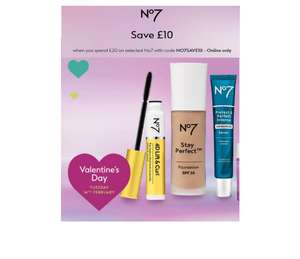 Save £10 when you spend £20 on selected No7 with code - online only £1.50 Click and Collect Free on £15 Spend @ Boots