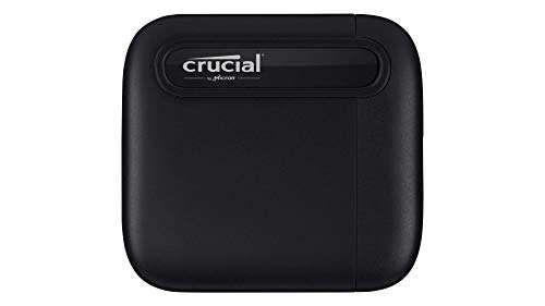 Crucial CT2000X6SSD9 X6 2TB Portable SSD – Up to 540 MB/s – USB 3.2 – External Solid State Drive, USB-C £125.99 @ Amazon