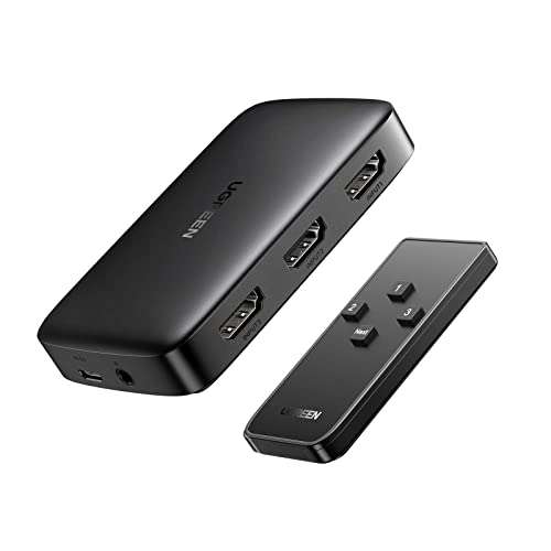 UGREEN HDMI Switch 3 IN 1 OUT HDMI Switcher Splitter - £15.98 Dispatched By Amazon, Sold By UGREEN Group