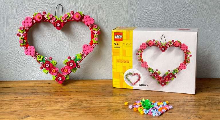 Lego Heart Ornament 40638