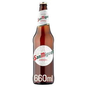 4x 660ml Bottles of San Miguel Premium Lager Beer (5% ABV) £5.10 @ Asda