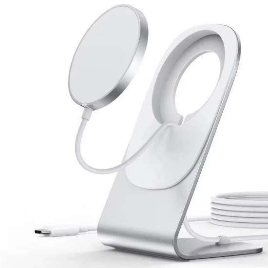 Choetech 15W Magnetic Qi Wireless Charger (MagSafe Compatible) - White - For iPhone