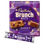 Cadbury Brunch Bar 5 Pack (Bournville / Peanut / Choc Chip / Raisin)