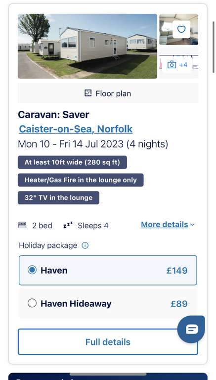 Caister on Sea, Norfolk Haven 10th-14th July 4 night break 4 people (Scottish school hols) £89 Hideaway / Wild Duck £98 @ Haven